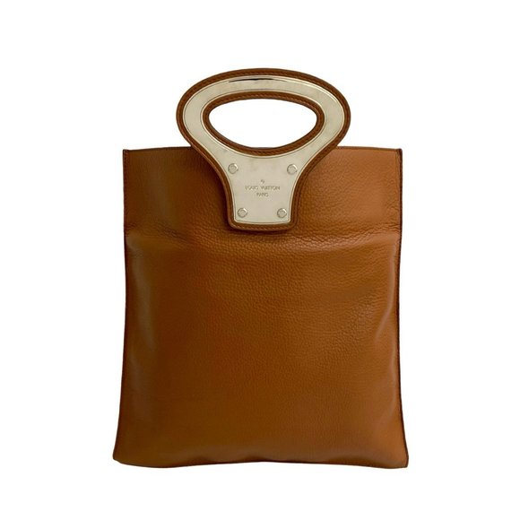 LOUIS VUITTON Portfolio Leather 2-Way Handbag/Clutch/Tote Bag Brown 20641 - Picture 1 of 10